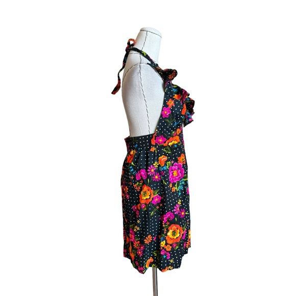 Vintage 60s 70s Sun Mates Hawaii Halter Mini Dress Hawaiian Aloha Floral NWT - Picture 5 of 9